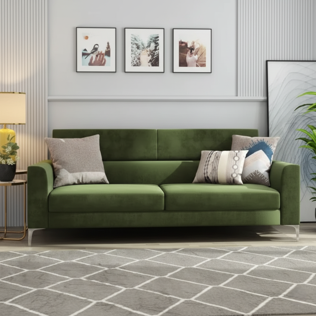 আধুনিক অফিসের জন্য তৈরি ৩-সিটের আসনের সমাধান, বিলাসবহুল মখমলের গৃহসজ্জার সামগ্রী, এরগোনমিক আরাম এবং টেকসই, পেশাদার নির্মাণের বৈশিষ্ট্য সহ।