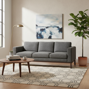 Stylish and Comfortable 3-Seater Sofa: Perfect for Modern Living Spaces, Featuring a Durable Fabric and Sturdy Frame for Lasting Comfort