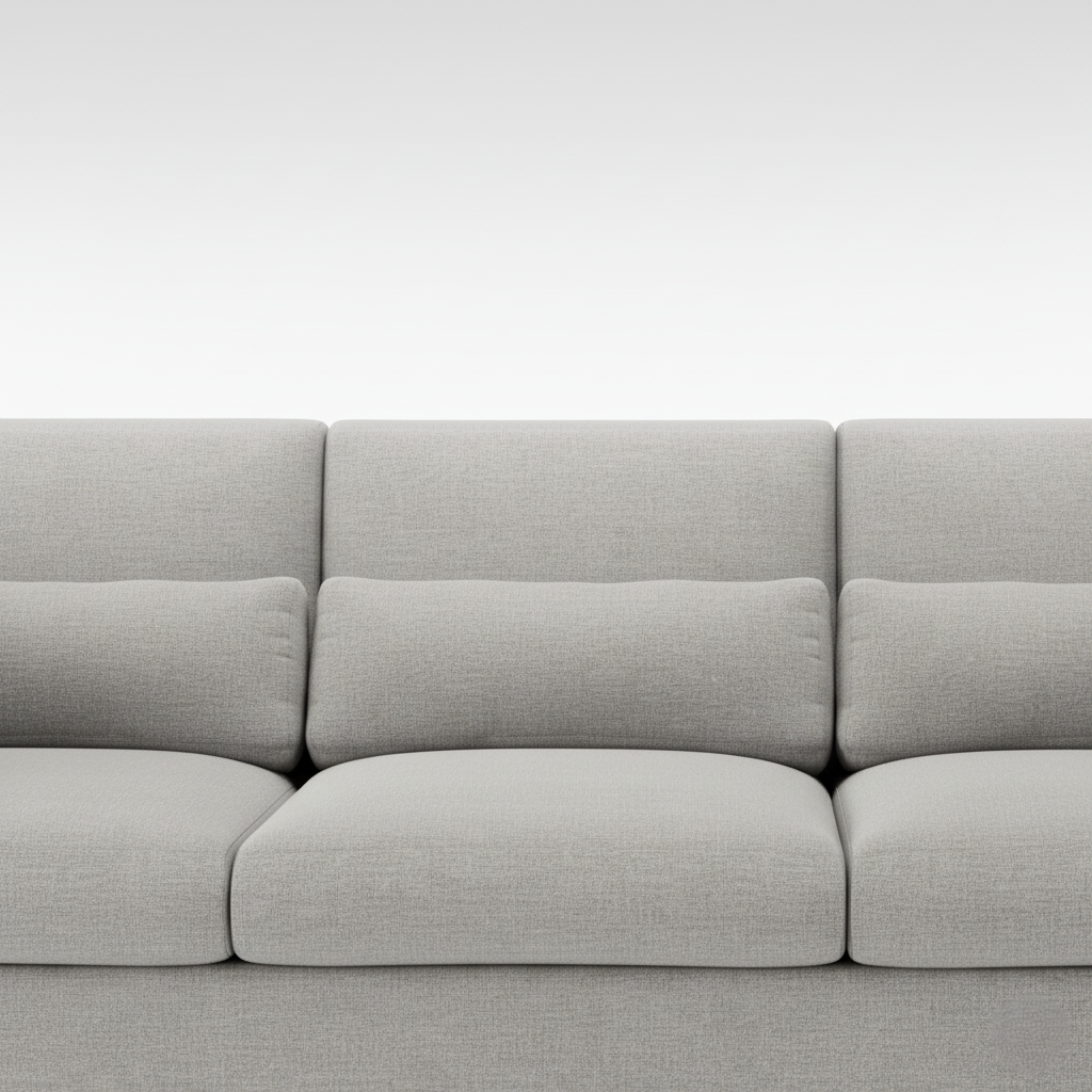 3-Seater Minimalist Chic Three-Seater Sofa: A light, inviting piece perfect for modern, naturally lit living spaces