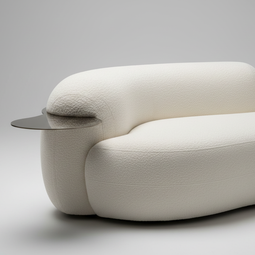 প্রিমিয়াম আসবাবপত্র সহ বিলাসবহুল ৩-সিটার ইতালিয়ান সোফা, আধুনিক নকশা, উন্নত আরাম, মার্জিত