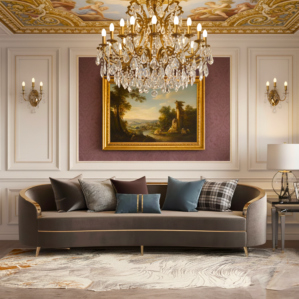 ঘরের আসবাবপত্রের জন্য ৩-সিটের সোফা, আসবাবপত্রের সাজসজ্জার জন্য মখমল, আরামদায়ক বসার জায়গা, বসার ঘরের আরামের জন্য উপযুক্ত - গাঢ় ধূসর