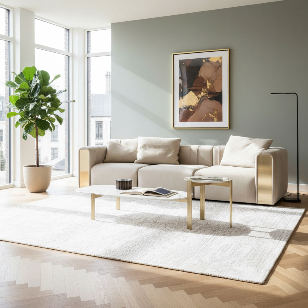 Italian Designer 3-Seater Sofa Velvet Upholstery for Elegant Modern Living Spaces