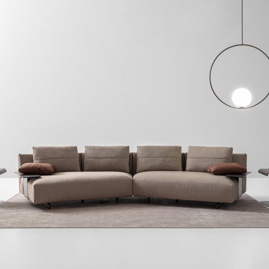 ৪ আসন বিশিষ্ট লিভিং রুমের সোফা উচ্চমানের কাপড়, আরামদায়ক কুশন এবং প্রিমিয়াম কাঠের ফ্রেম