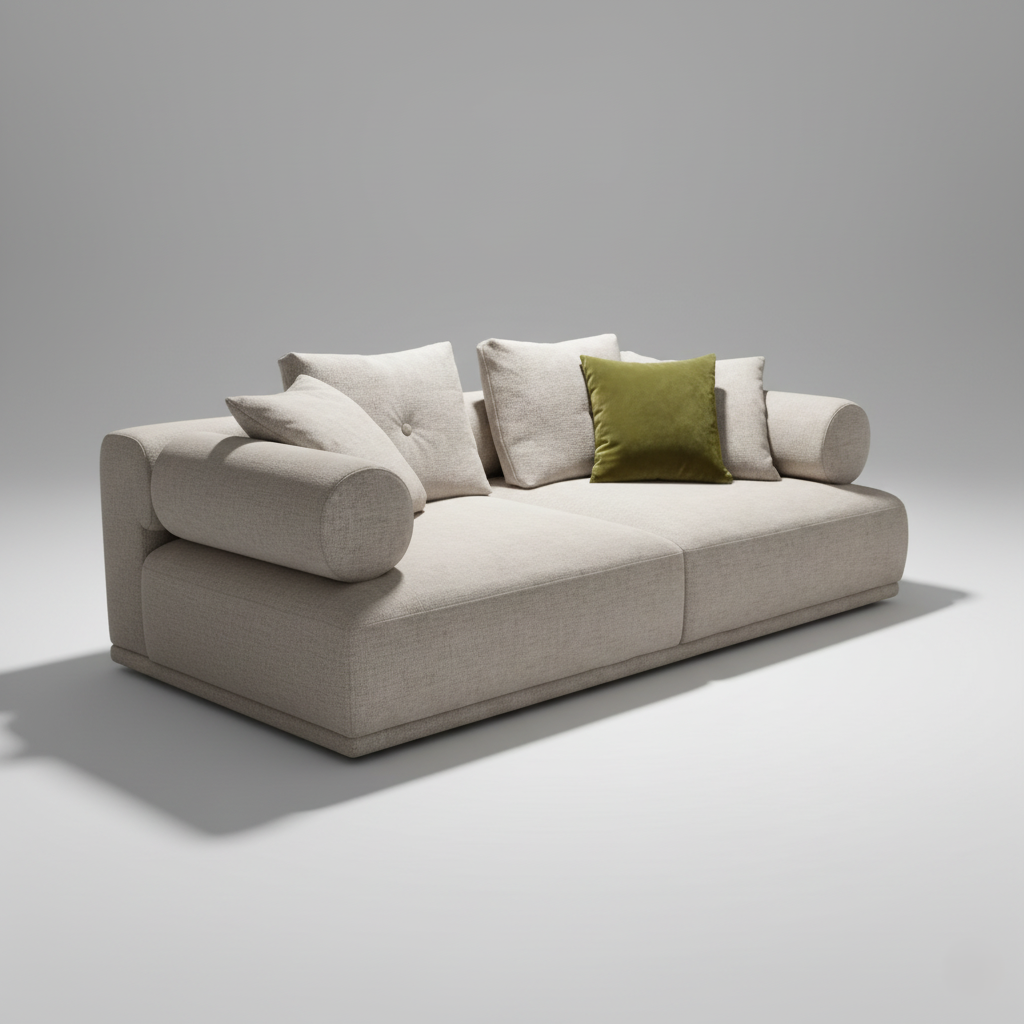 Designer Sofa for Living Room with Premium Fabric, Stylish Look, and Comfortable Seating, Perfect for Modern and Luxury Home Interiors