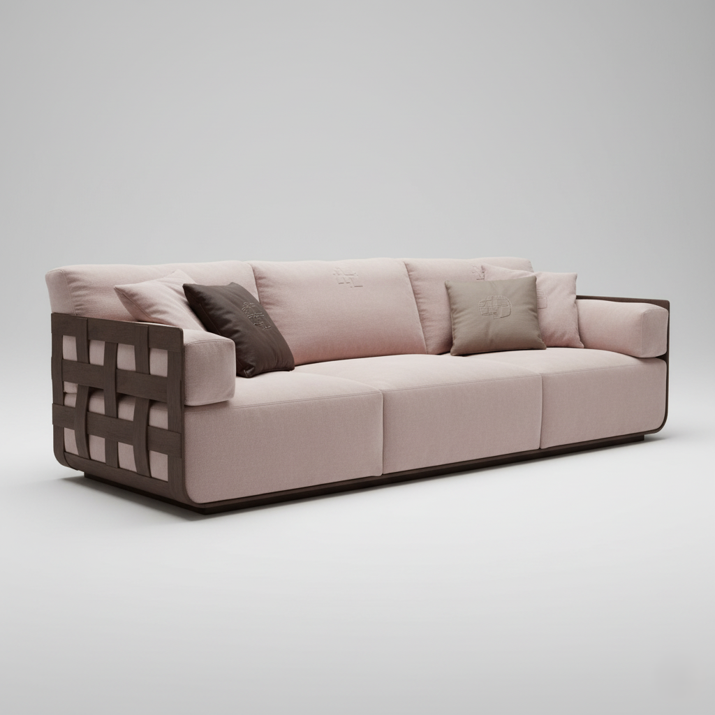 3 Seater Sofa for Living Room with Plush Cushions and Premium Look Soft Touch and Elegant Design for Modern Homes