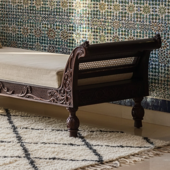 প্রিমিয়াম শিশাম কাঠের বেতের সোফা প্রাকৃতিক সৌন্দর্য এবং আধুনিক আরামে