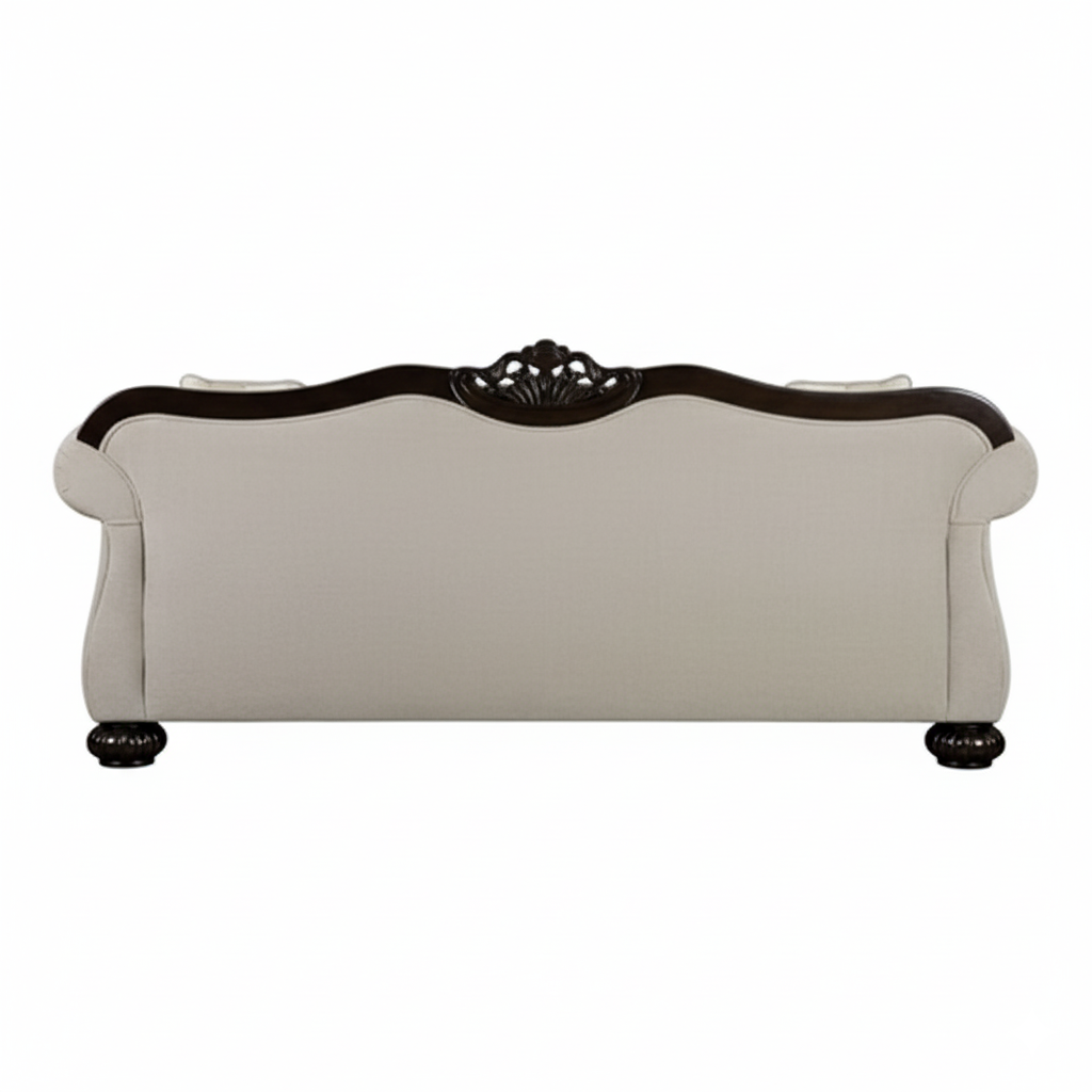 Luxury Antique Wooden 2-Seater Sofa &Royal Design Couch for Classic and Elegant Living Rooms