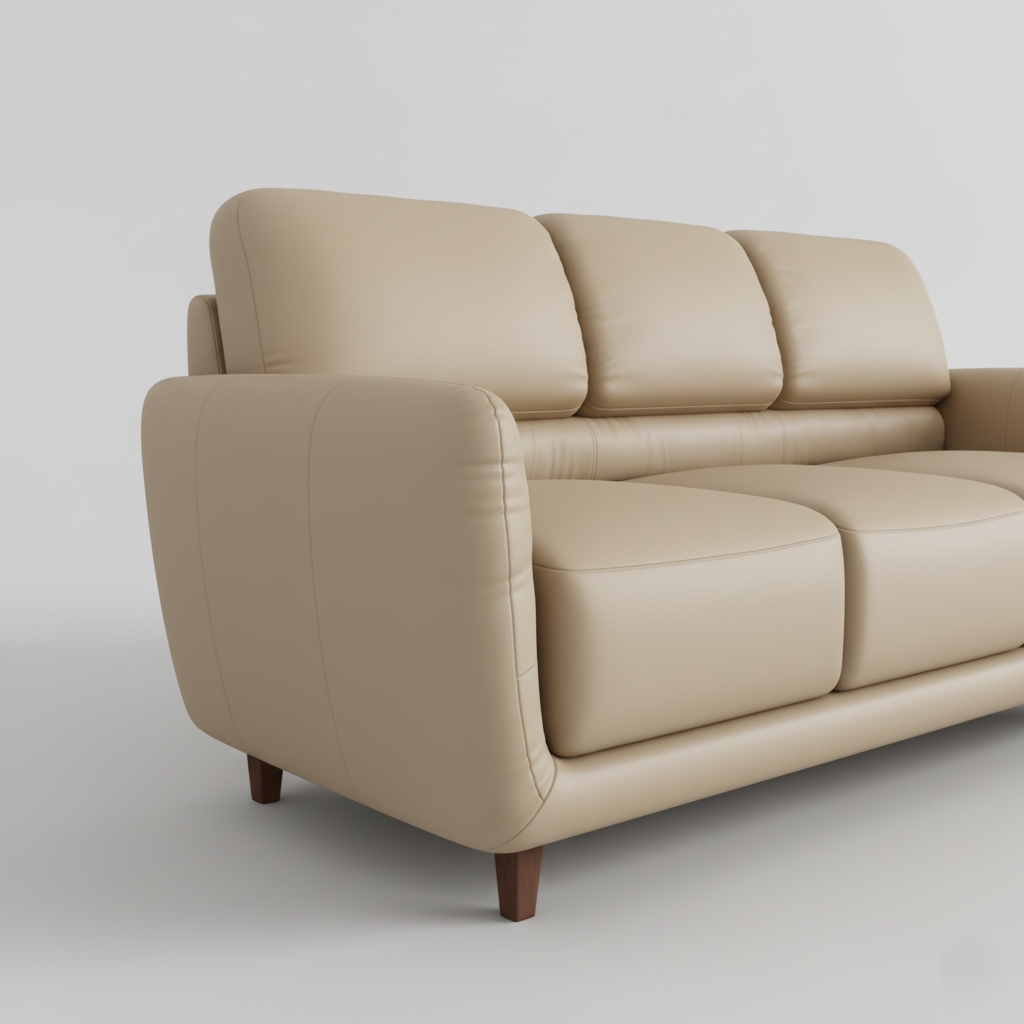 Premium Leatherette Sofa Luxurious Comfort & Timeless Design for Modern Living Rooms