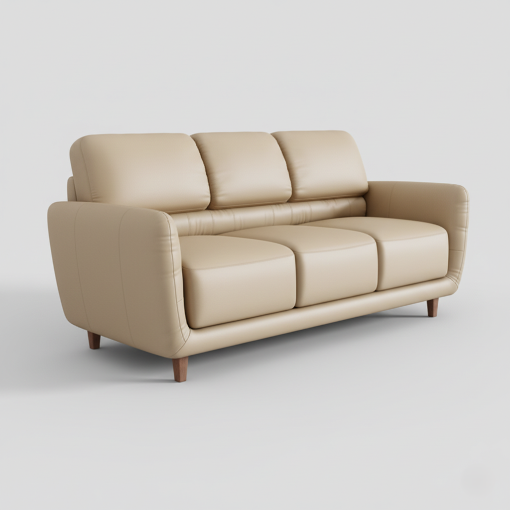 Premium Leatherette Sofa Luxurious Comfort & Timeless Design for Modern Living Rooms