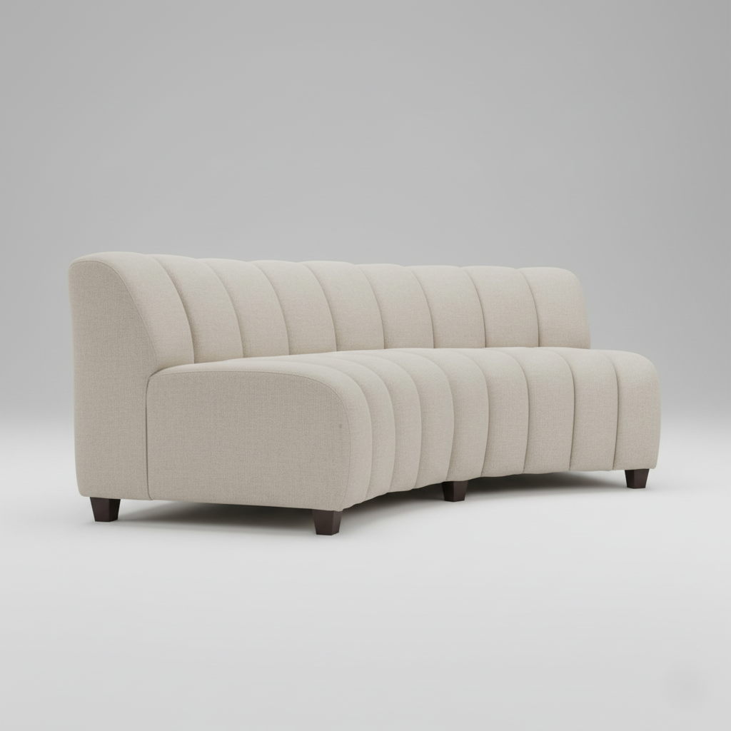 Curved Shape Sofa for Modern Living Rooms Stylish Design with Soft and Superior Comfort