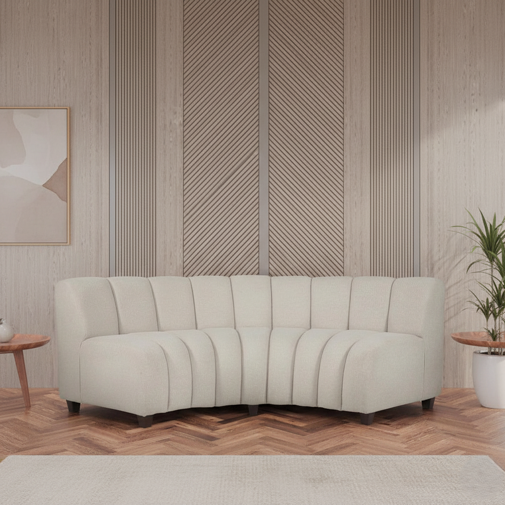 Curved Shape Sofa for Modern Living Rooms Stylish Design with Soft and Superior Comfort