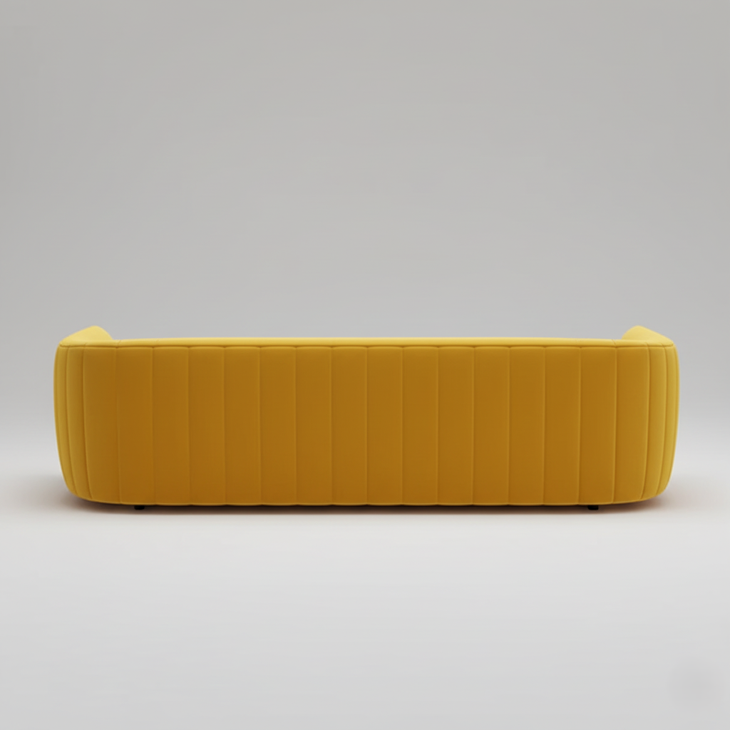 Modern 3-Seater Velvet Sofa with Plush Foam Cushion and soft texture with modern design