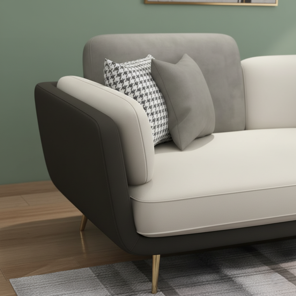 3 Seater Sofa for Home Furniture with Premium Fabric Sofa with Sleek Design & Plush Comfort