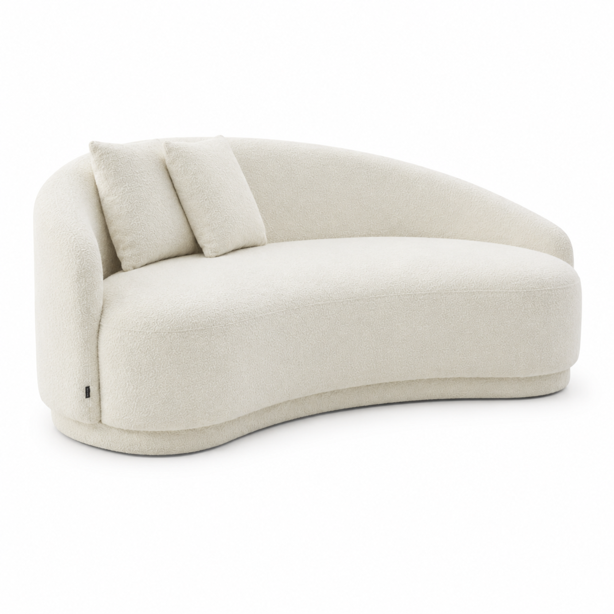 3-Seater Italian Sofa for Home Furniture with Boucle Upholstery, Luxury Finish for Living Spaces