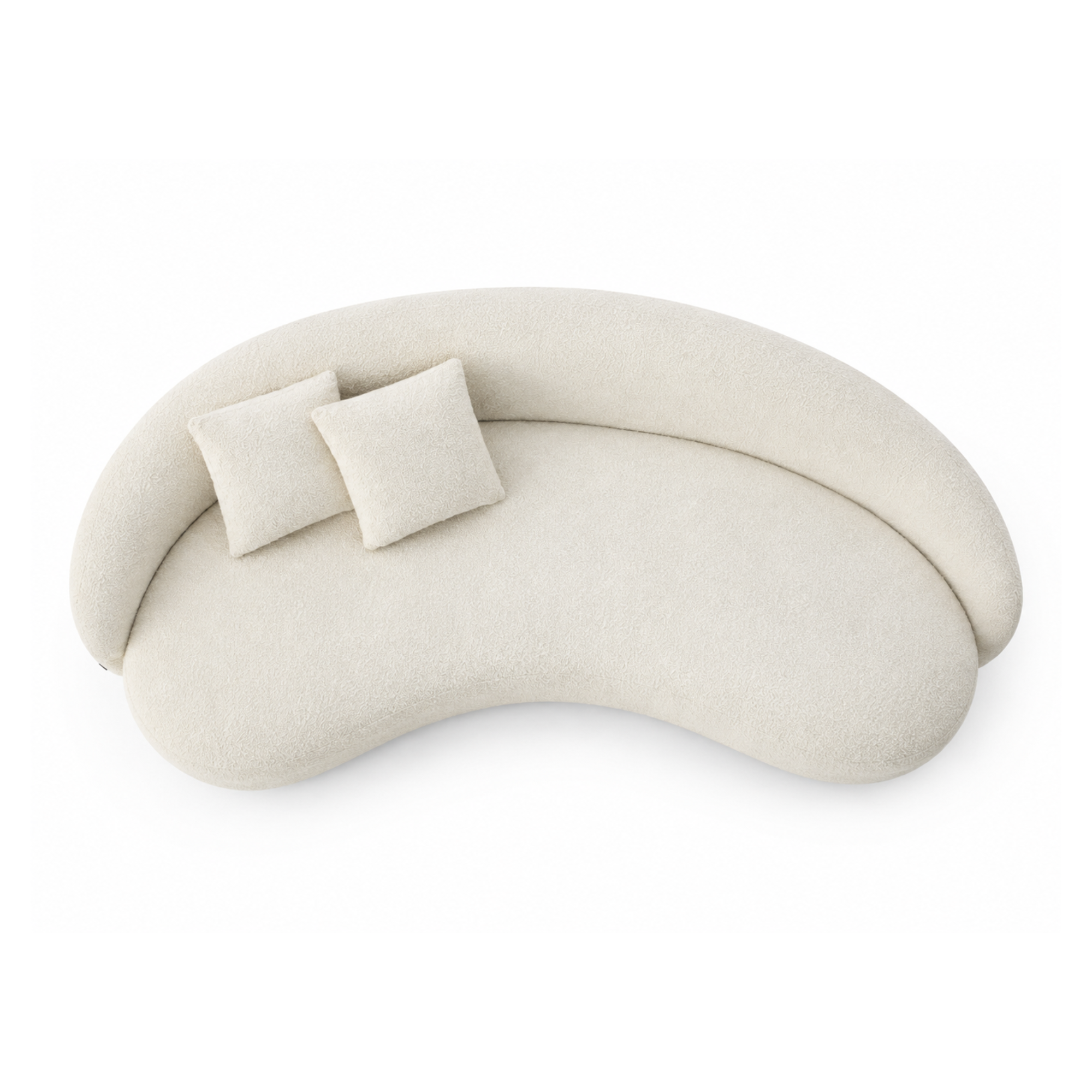 3-Seater Italian Sofa for Home Furniture with Boucle Upholstery, Luxury Finish for Living Spaces