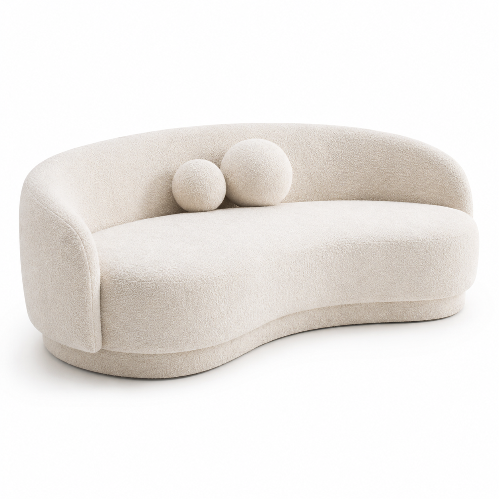4-Seater Italian Sofa for Home Furniture with Premium Upholstery, and Curved Design for Living Spaces