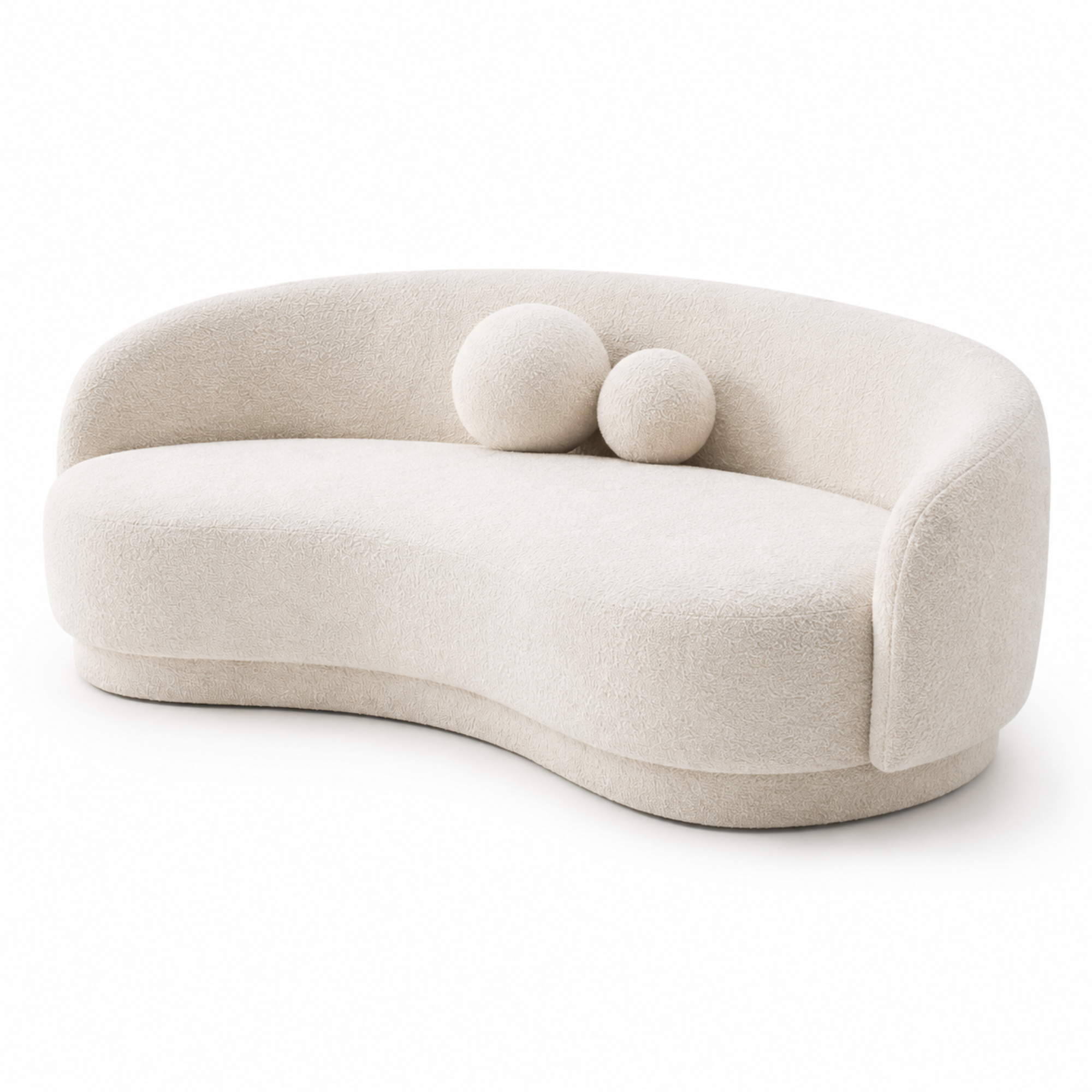 4-Seater Italian Sofa for Home Furniture with Premium Upholstery, and Curved Design for Living Spaces