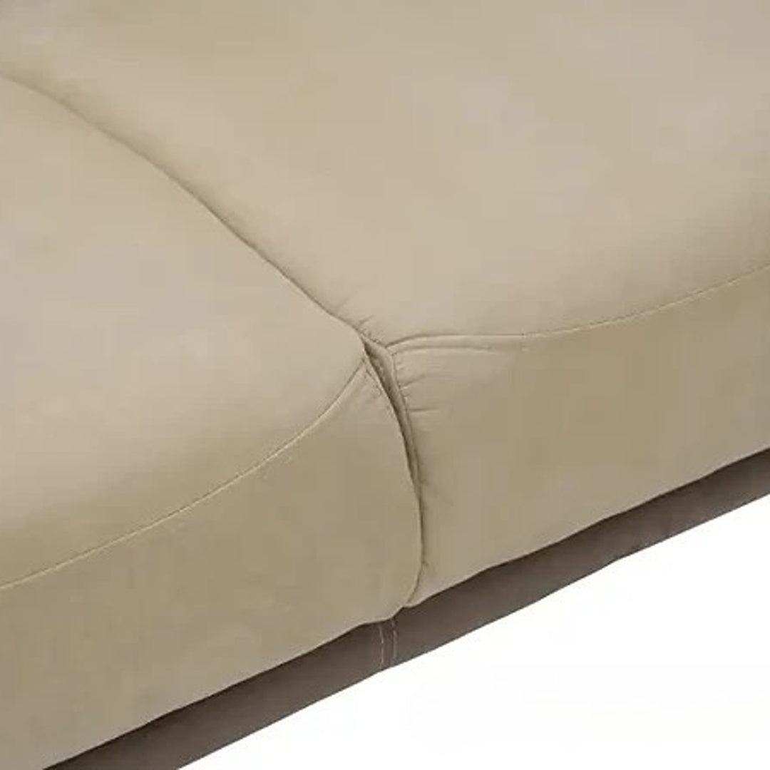 Fabric Sofa Modern Minimalist Design Soft Upholstery High Density Foam Cushion Solid Wood Frame Durable Teak Legs Premium Comfort