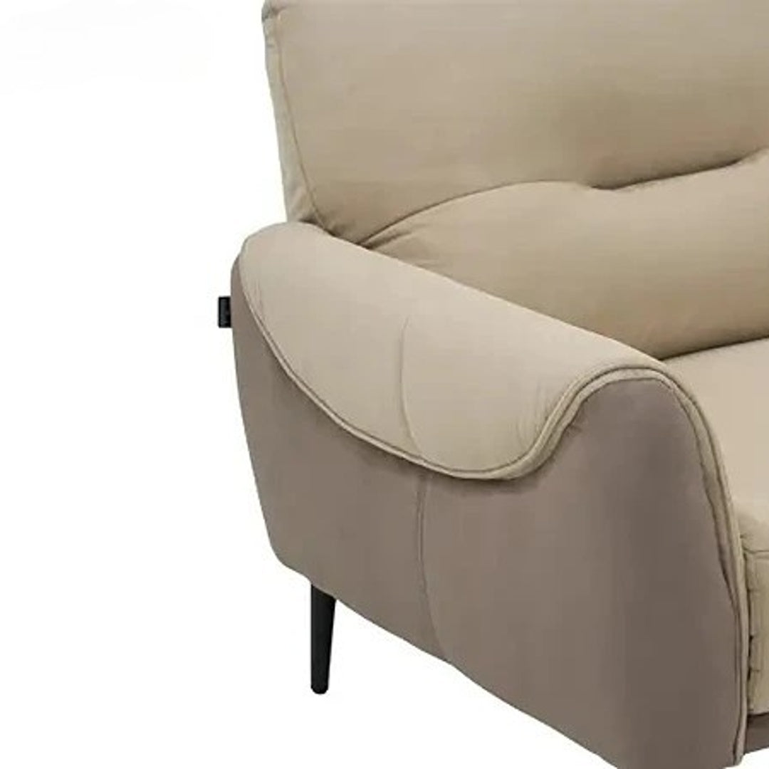 Fabric Sofa Modern Minimalist Design Soft Upholstery High Density Foam Cushion Solid Wood Frame Durable Teak Legs Premium Comfort