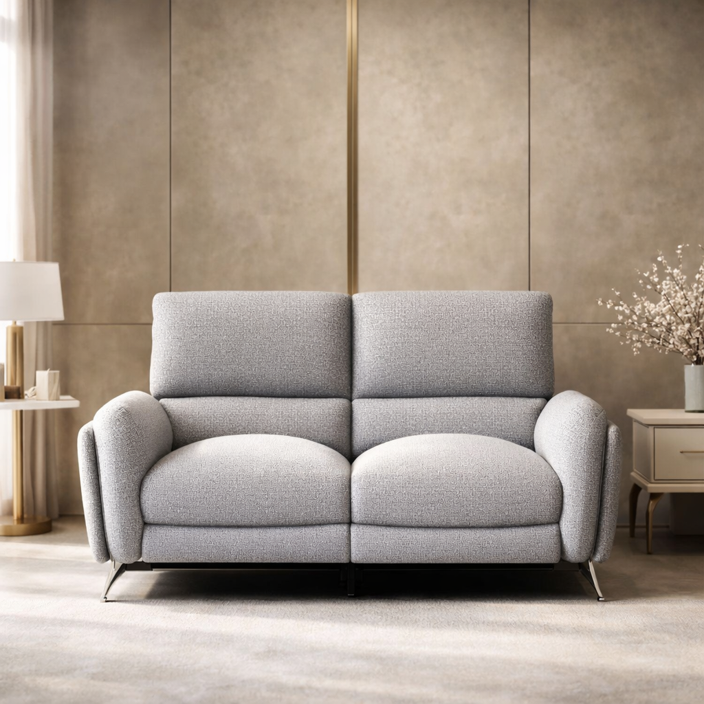 घर के फर्नीचर के लिए 3 सीटर चेस्टरफील्ड सोफा, टफ्टेड आधुनिक डिज़ाइन और लेदरेट फ़ैब्रिक, लिविंग रूम के लिए टिकाऊ और आरामदायक