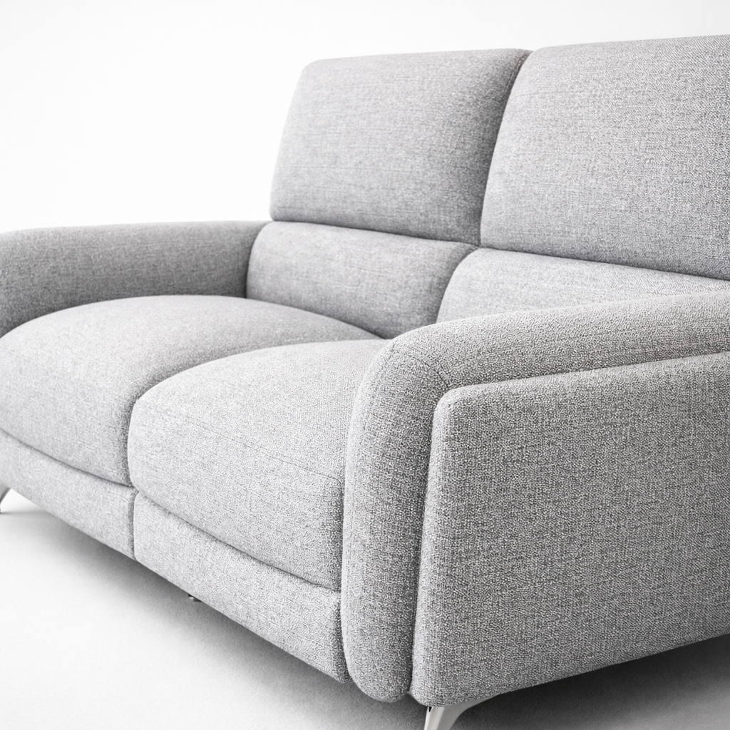 Luxury Fabric Sofa with Soft Upholstery, High Density Foam Cushions & Solid Wood Frame Modern Premium Living Room Seating