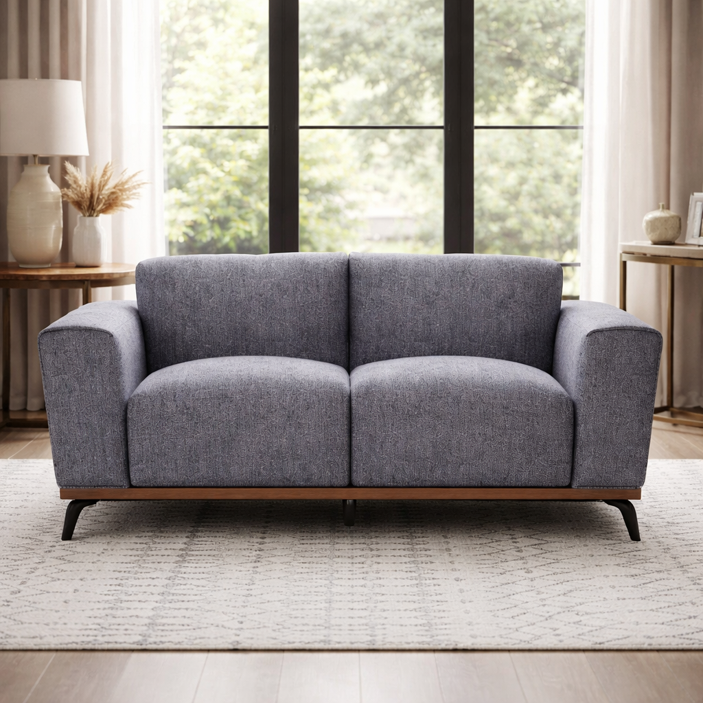 घर के फर्नीचर के लिए 3 सीटर चेस्टरफील्ड सोफा, टफ्टेड आधुनिक डिज़ाइन और लेदरेट फ़ैब्रिक, लिविंग रूम के लिए टिकाऊ और आरामदायक