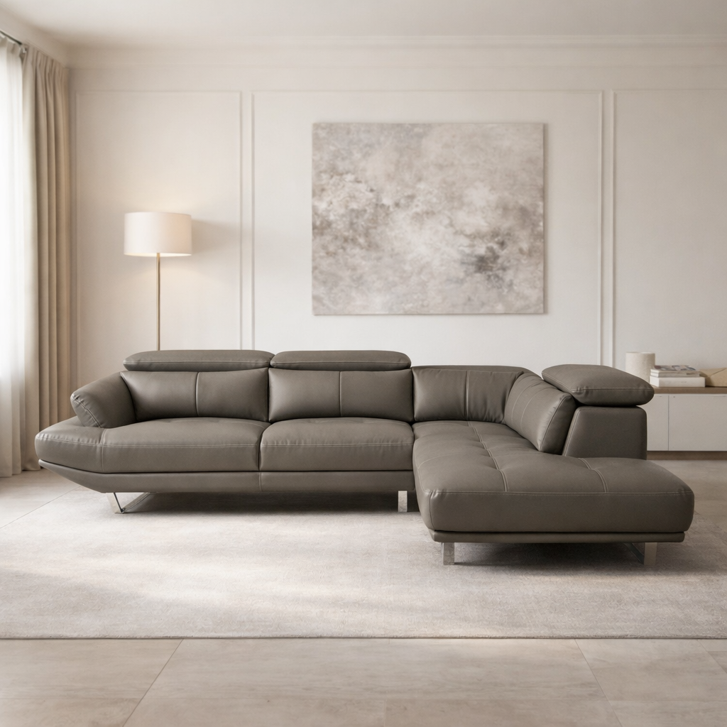 5 सीटर एल आकार सोफा आधुनिक डिजाइन टिकाऊ और आरामदायक बैठने की जगह लिविंग रूम के लिए बिल्कुल सही