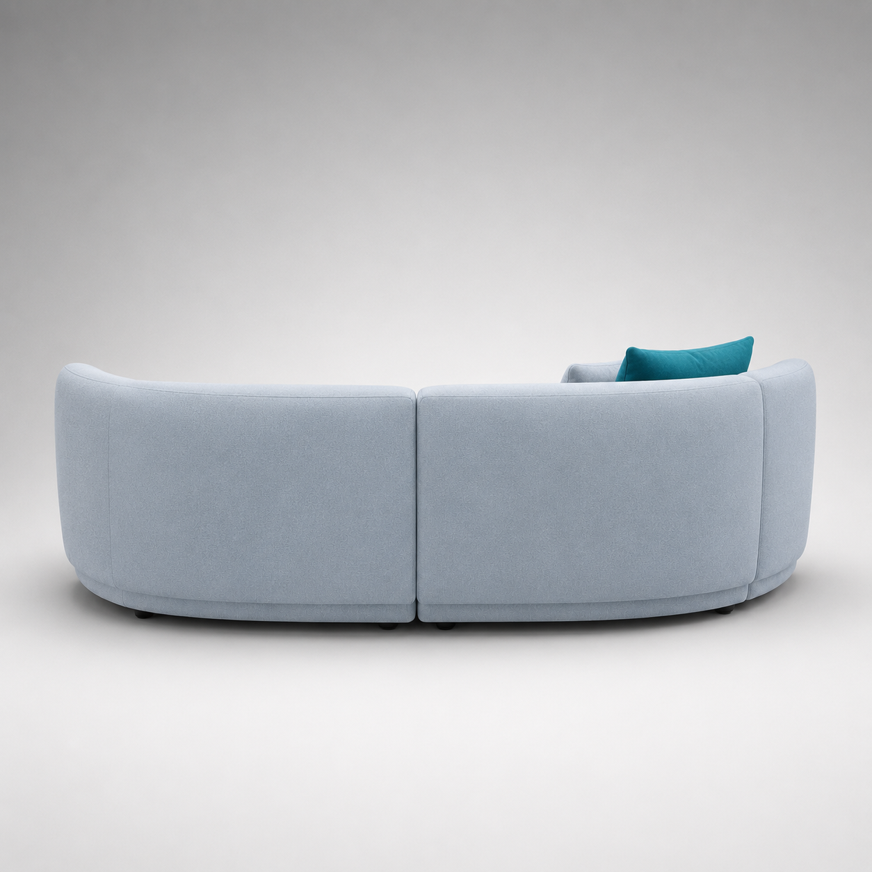 Modern Curved Designer Sofa with Premium Upholstery & Sculptural Contemporary Form for Luxury Living Room Interiors