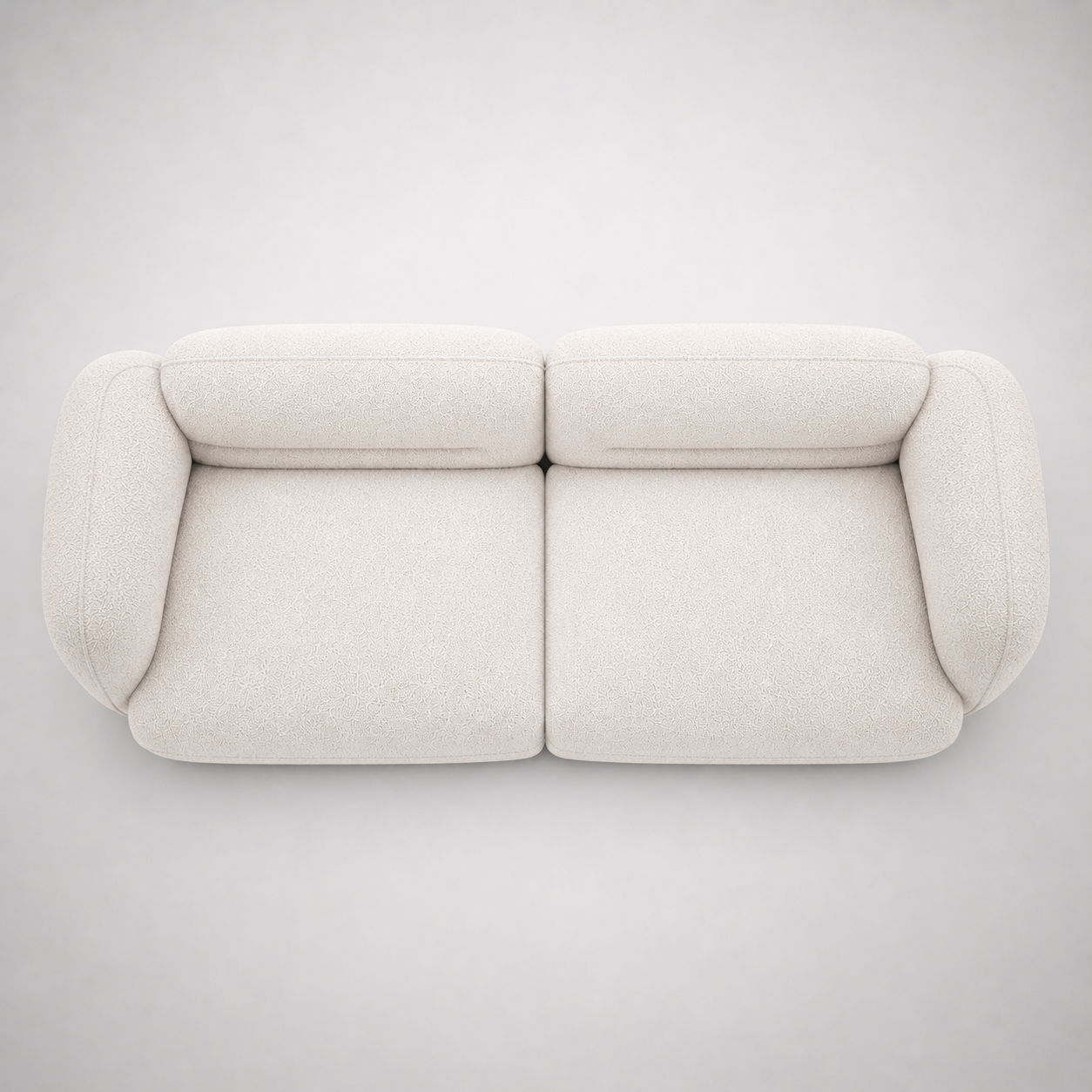 Modern Curved Boucle Sofa Luxury Upholstered Contemporary Lounge Couch for Living Room Designer Interior Furniture