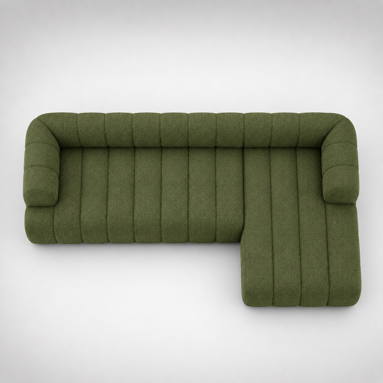 Modern L Shape Lounge Sofa with Deep Tufted Design, Premium Upholstery & Contemporary Low Profile Living Room Seating