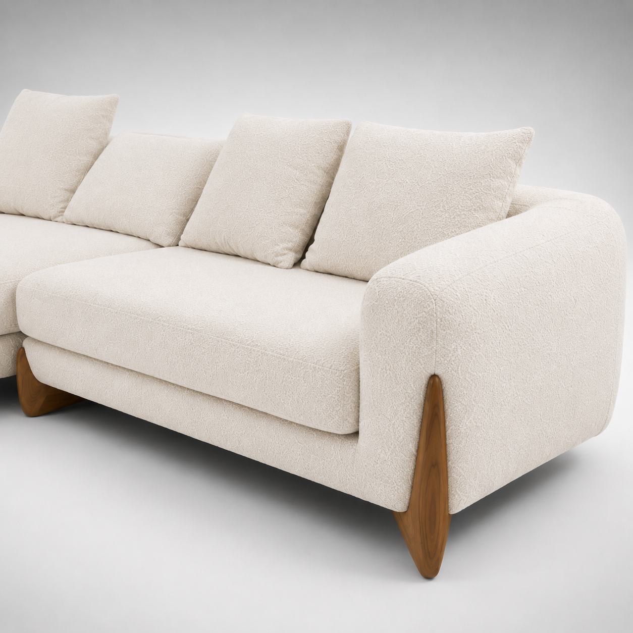Modern Modular Lounge Sofa with Premium Upholstery, Deep Comfort Seating & Contemporary Designer Living Room Style