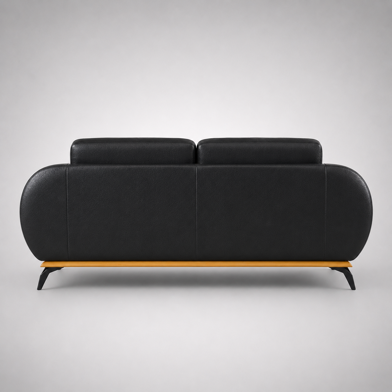 Modern Luxury Upholstered Sofa with Gold Accent Details, Premium Cushion Seating & Contemporary Designer Living Room Sofa