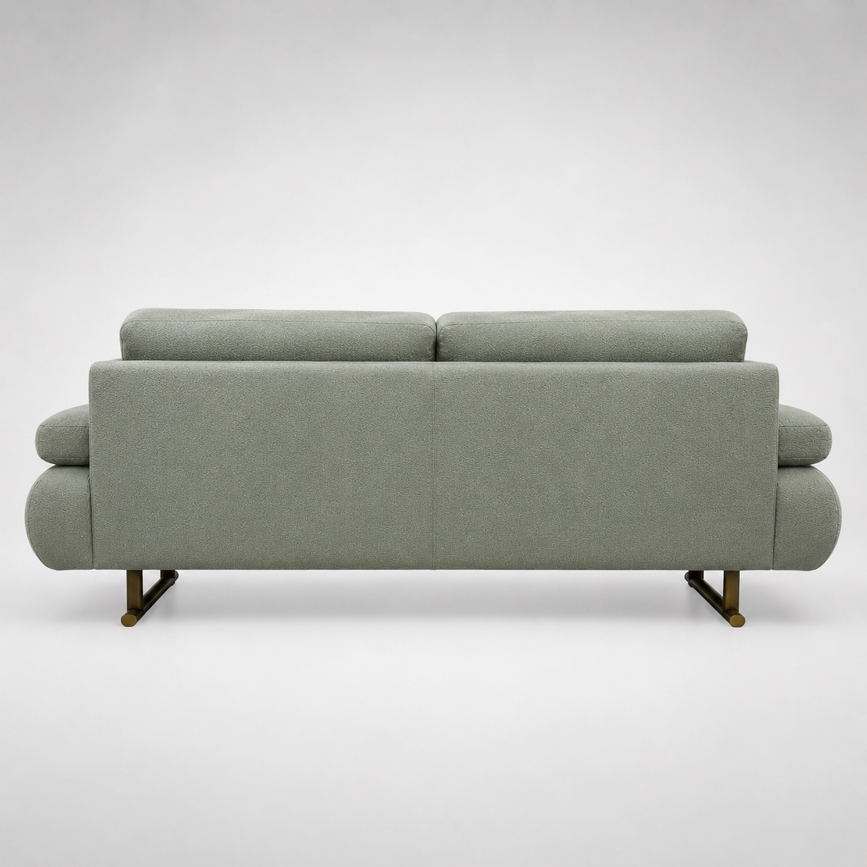 Modern Minimalist Fabric Sofa with Premium Upholstery, Solid Wood Frame, Metal Legs, Ergonomic Comfort Seating for Living Room Interior Spaces