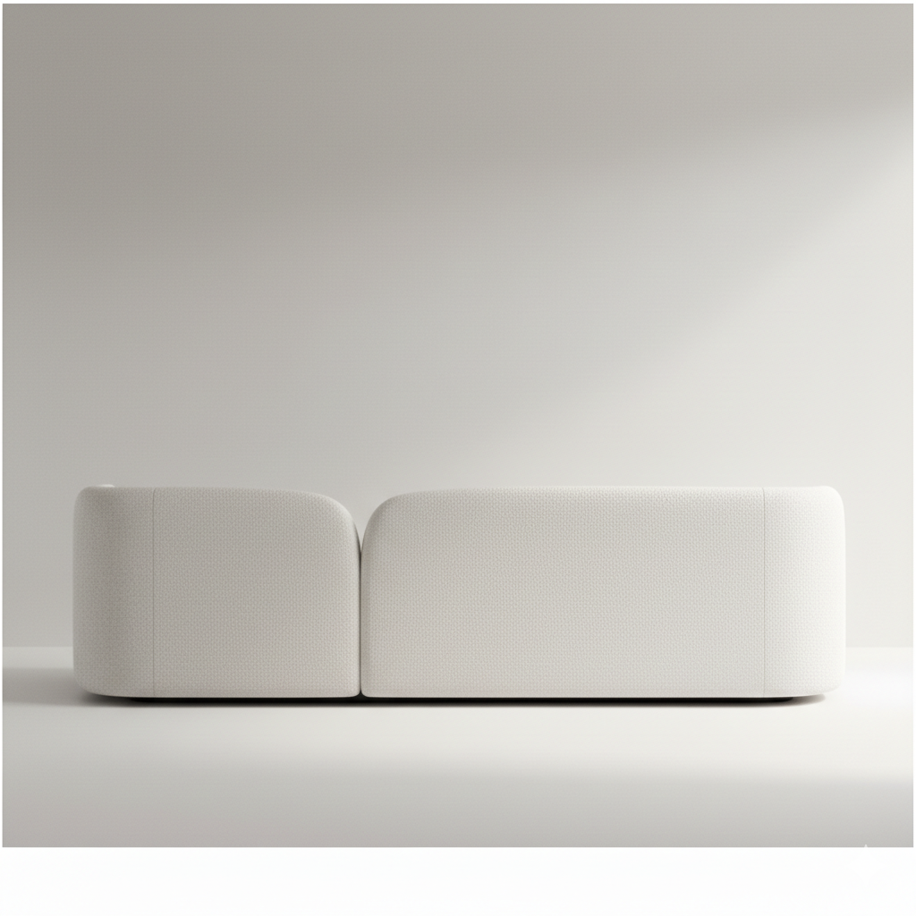 3-Seater Italian Sofa for Home Furniture with Fabric Upholstery and Extra Chusions and Soft Padded for Living Roo