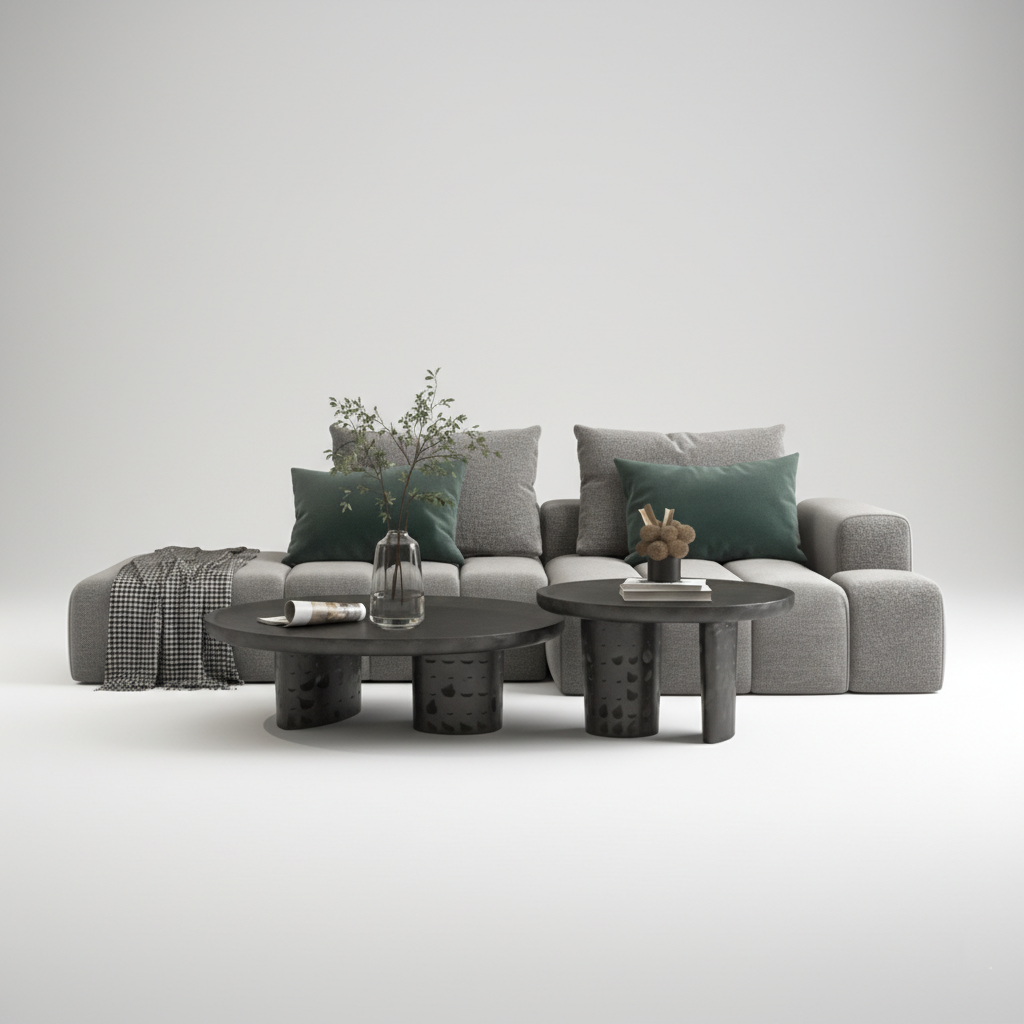 3-Seater Modular Sofa - Plush Fabric Upholstery, Contemporary Design with Versatile Configuration for Modern Living Spaces