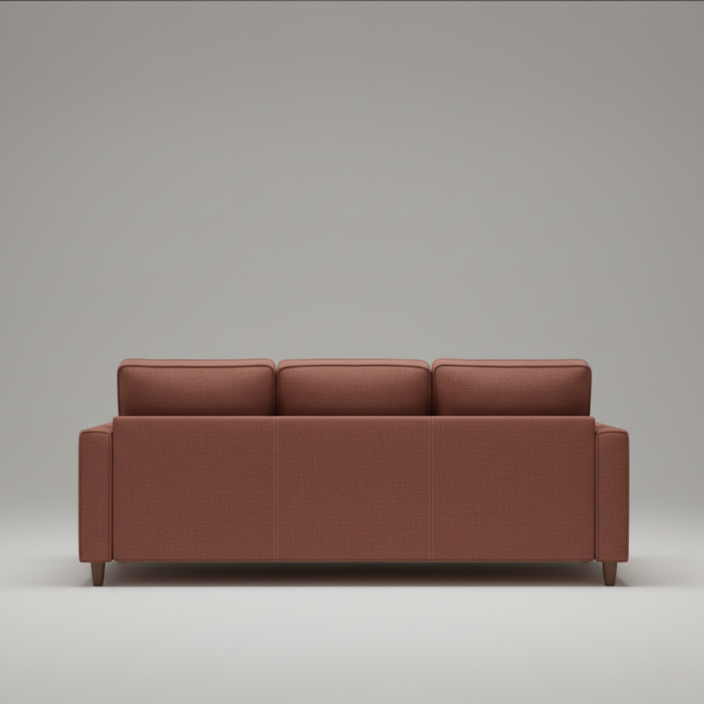 घर के फर्नीचर के लिए 3 सीटर सोफा, आधुनिक डिज़ाइन, कपड़े के साथ लकड़ी के फ्रेम में बनाया गया और लिविंग रूम के लिए आरामदायक