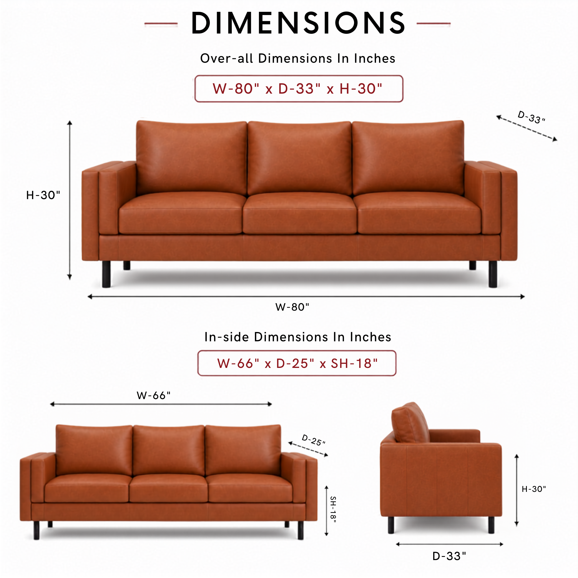2 Seater Sofa for Modern Style Sofa for Living Room Furniture and Comfort Seating