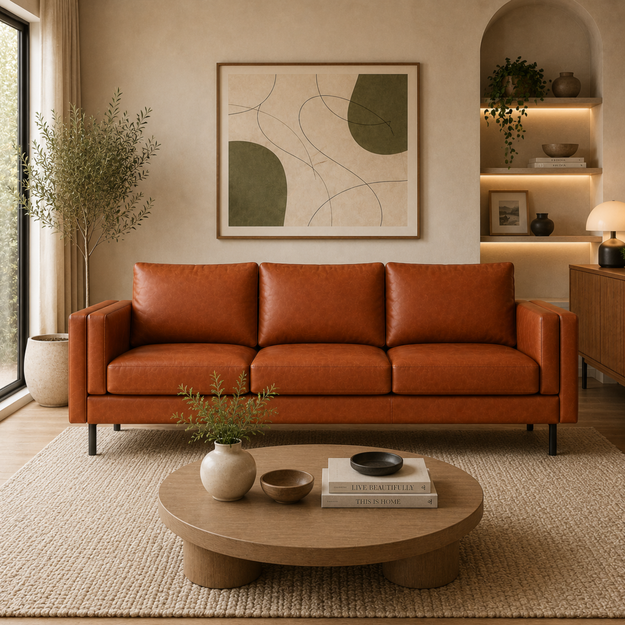 2 Seater Sofa for Modern Style Sofa for Living Room Furniture and Comfort Seating