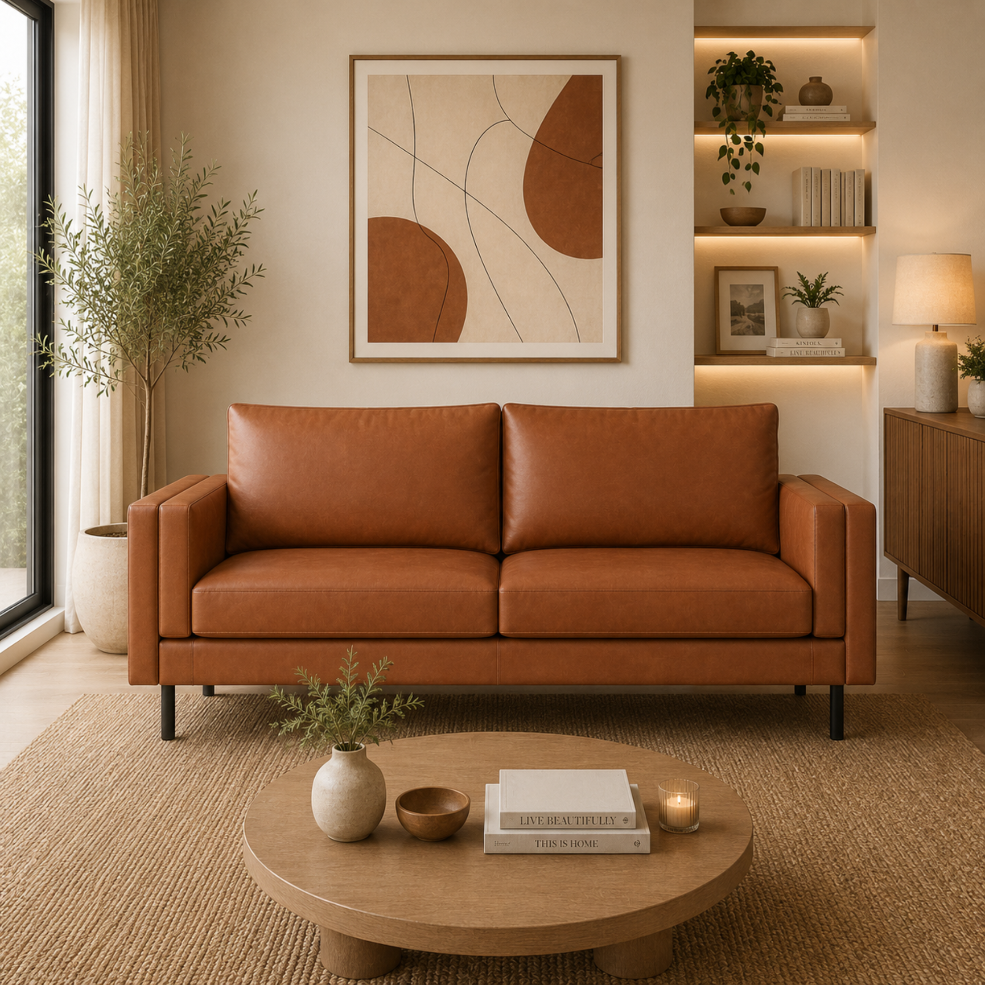 2 Seater Sofa for Modern Style Sofa for Living Room Furniture and Comfort Seating
