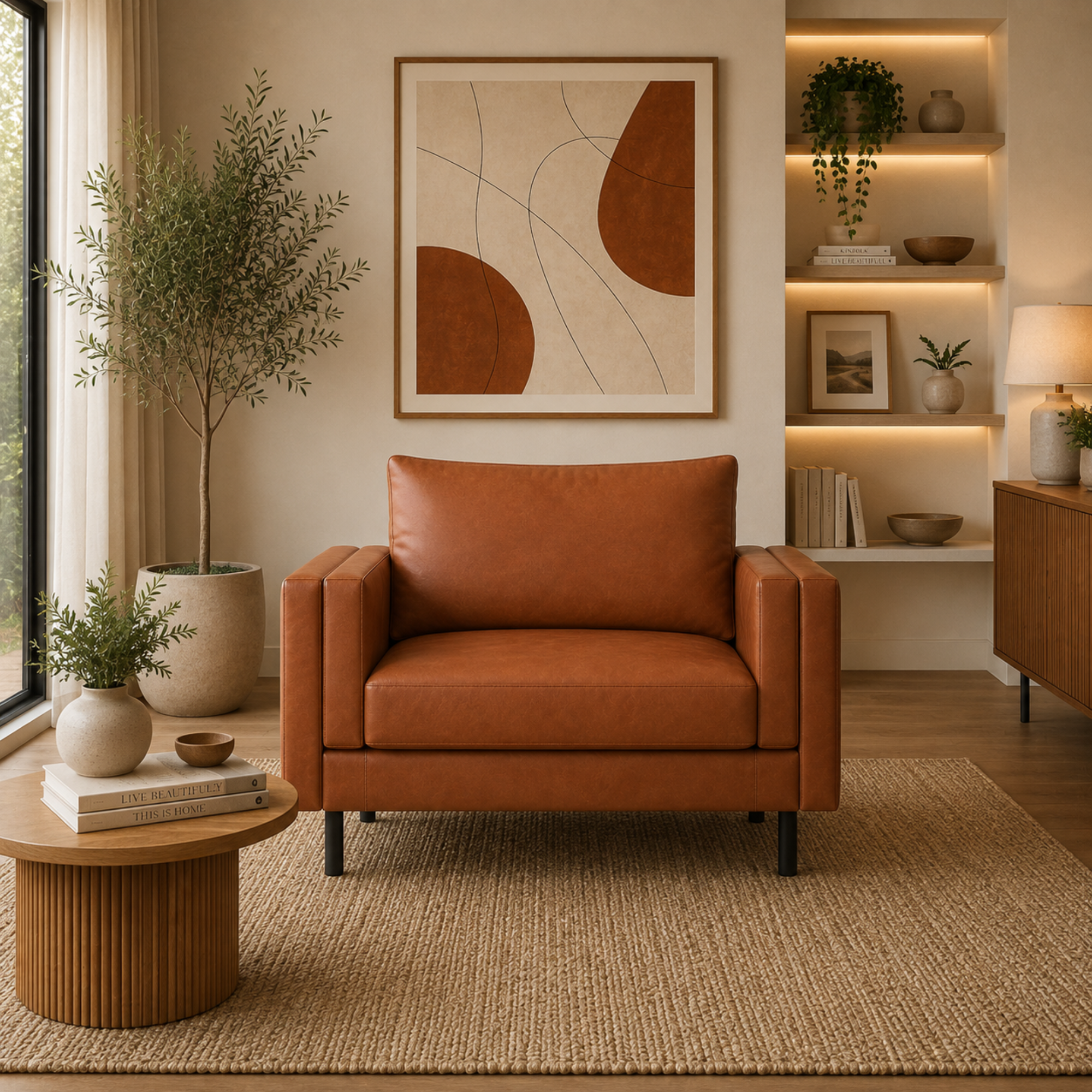 2 Seater Sofa for Modern Style Sofa for Living Room Furniture and Comfort Seating