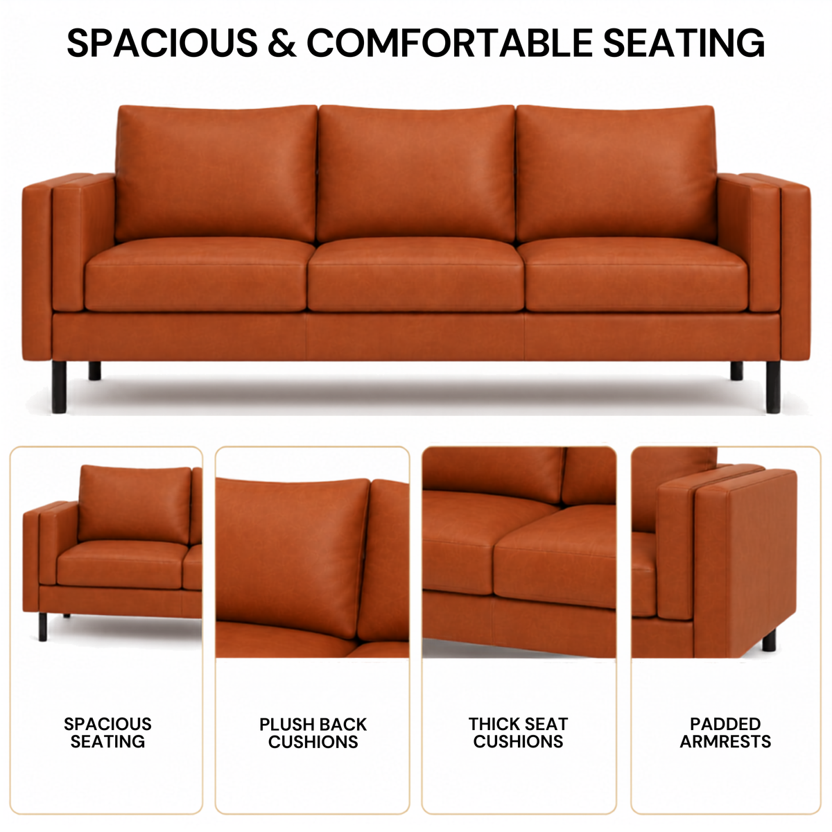 2 Seater Sofa for Modern Style Sofa for Living Room Furniture and Comfort Seating