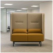 3 Seater Office Sofa Modern Office Sofa with Comfort for Reception or Workspace and Premium Suede Upholstery.