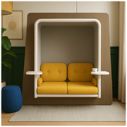 3 Seater Office Sofa Professional Reception Sofa Elegant and Space-Efficient Design for Offices and Premium Suede Upholstery.