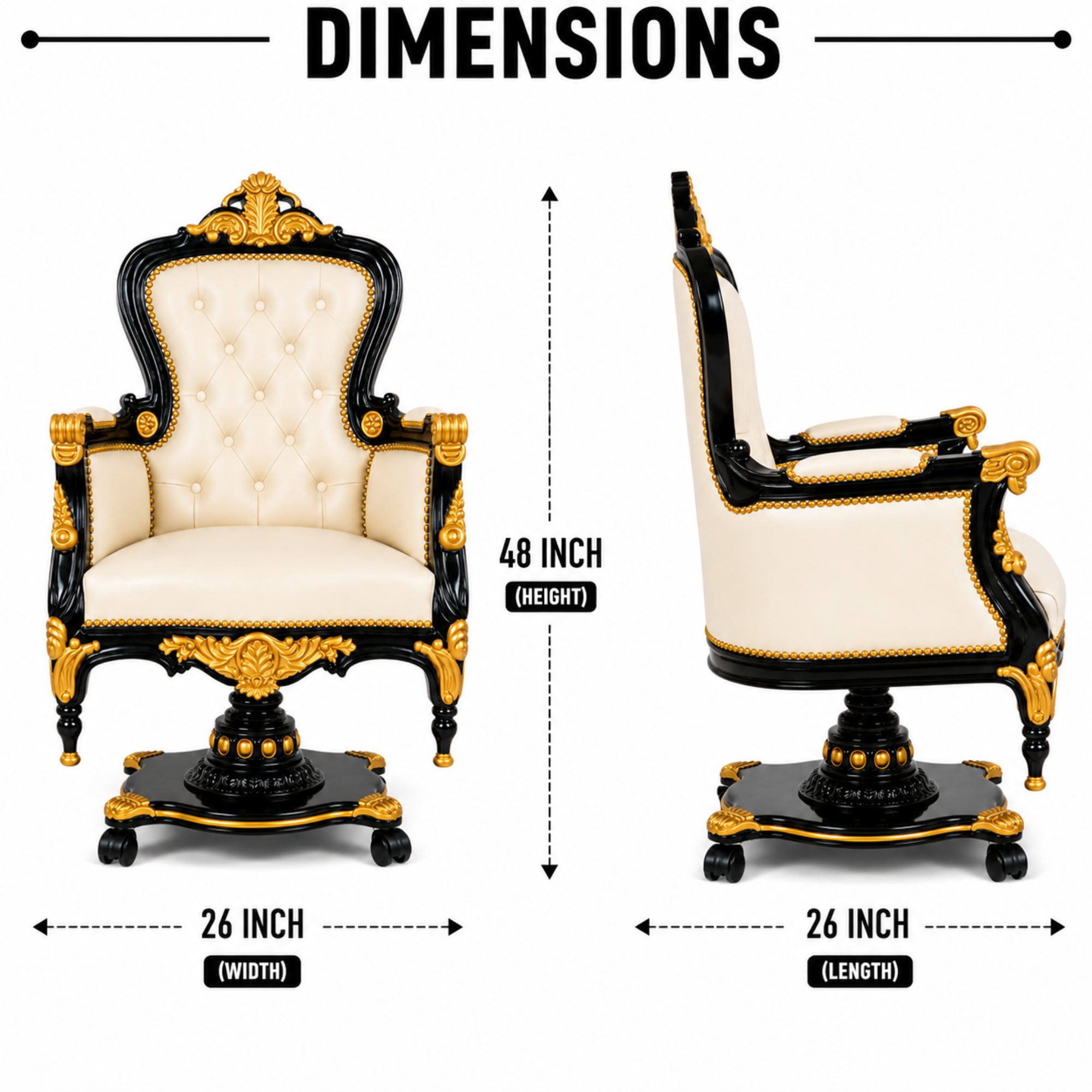 Beige Director Chair Dimensions