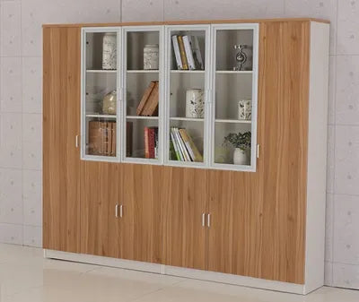 Office Premium File Storage and Back Unit for office Cabinets and Cupboards  Ice Beech color - 121433145