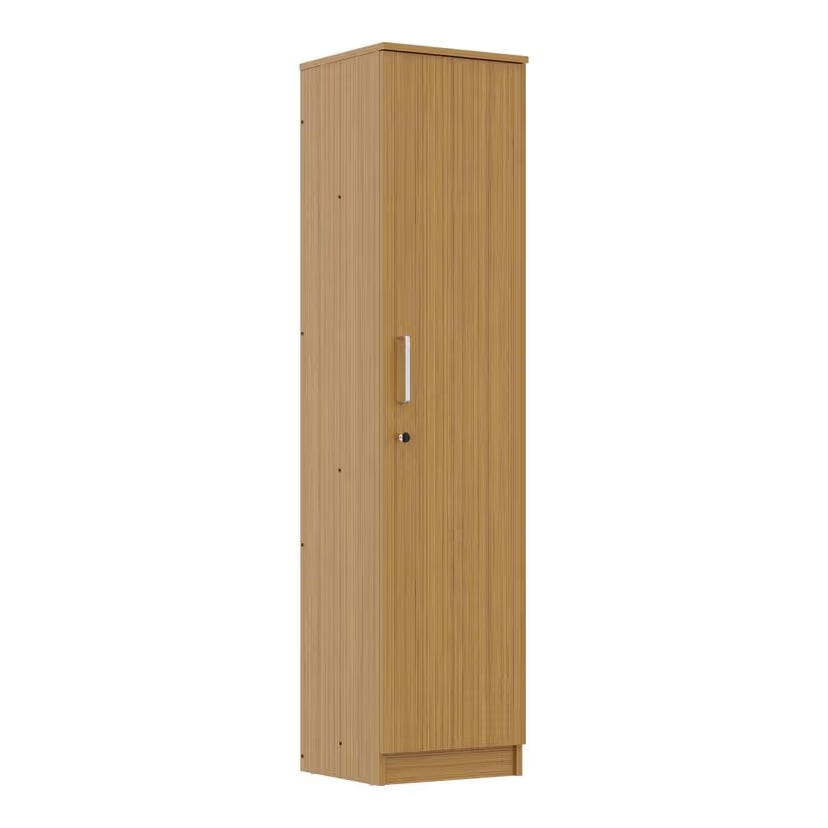 Stylish Organizer Cabinet – Laminated Wood Finish with Display Shelves & Hidden Storage.