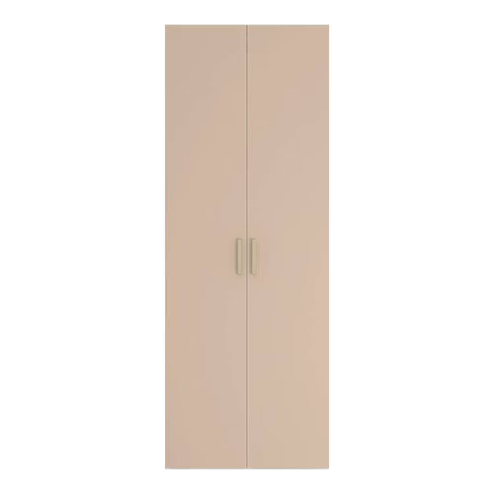 Wardrobe 2 Door Modern Design with Hanging Space and Organizer Shelves