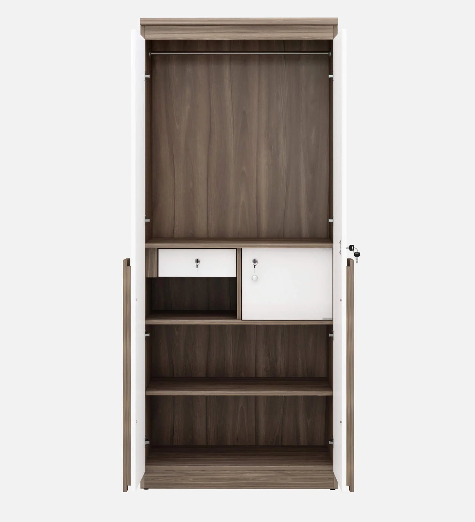 Wardrobe Classic Design Wooden Cupboard with Drawer Unit