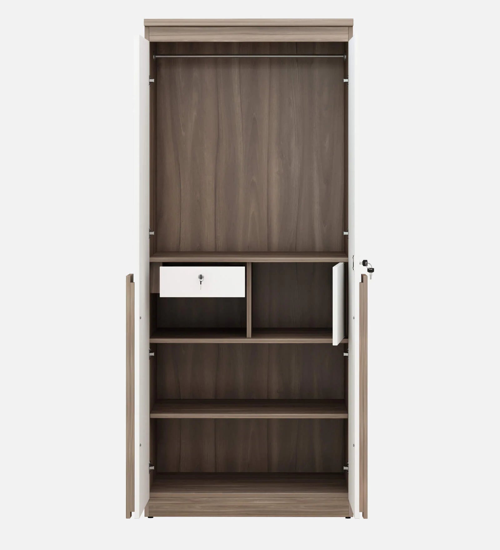 Wardrobe Classic Design Wooden Cupboard with Drawer Unit