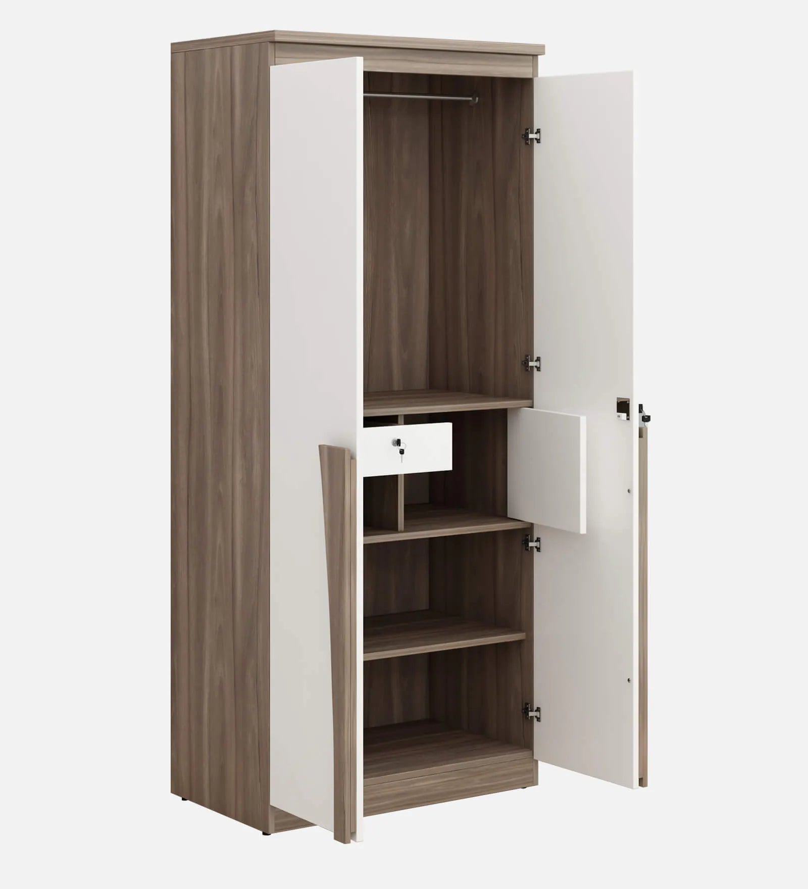 Wardrobe Classic Design Wooden Cupboard with Drawer Unit